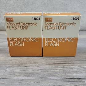 8003 Sears Vintage Manual Electric Flash Unit 003 Nos With Lot Of 2 8003 Sears Vintage Manual Electric Flash Unit 003 Nos With Lot Of 2
