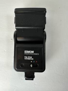 Tsi-224 Simon Vintage Phototechnics Tsi 224 Thyristor Flash Auto Zoom Bounce-head Black