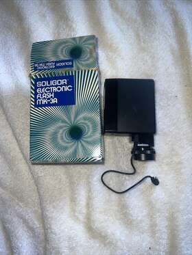 Mk-3a Soligor Vintage Electronic Flash In Box Untested