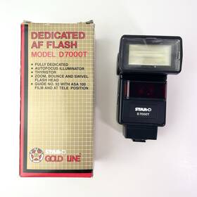 Sdef-470 Star-d Gold Line 7000t Dedicated Af Camera Flash With Box Manual