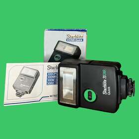 Starblitz 20dnr-quick Dedicated Flash For Nikon And Ricoh In Box With Manual Vintage