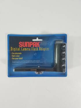 Sunpak 090729201505 Digital Camera Flash Adapter 5 Action With Built In Slave And Auto Shutoff
