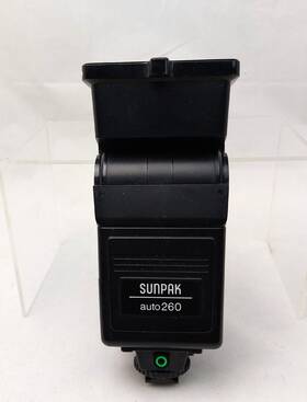 260s Sunpak Vtg Auto Thyristor Shoe Mount Flash For Nikon Camera Good Working