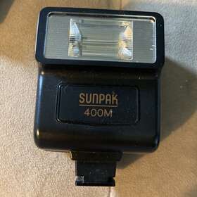650-021 Sunpak 400m Shoe Mount Flash Camera Vintage