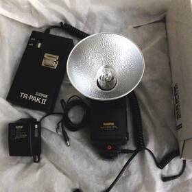 651-620 Sunpak Auto Pro 120j Ttl Tr-pak-ii Full Kit Needs New Battery Or Nicad Cells