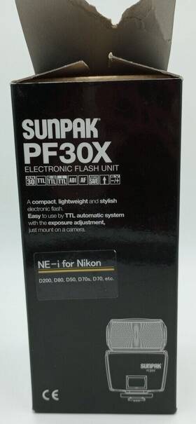 Pf30x Sunpak 960436023782 Electronic Flash Unit Ca-eii For Canon Open Box