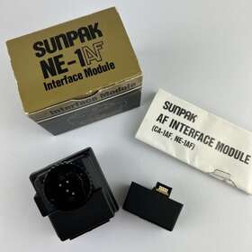 Sunpak Ne-1 Af Interface Module For Nikon Cameras Nos Vintage Made In Japan Sunpak Ne-1 Af Interface Module For Nikon Cameras Nos Vintage Made In Japan