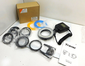 Bo78gn8hwn Travor 48 Macro Led Ring Flash Light Bundle With Lcd Display Power Control 4 Fla