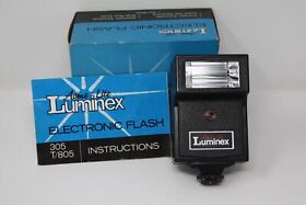 T-805 Vintage Acme Lite Luminex Electronic Flash Model T 805 Original Box And Manual