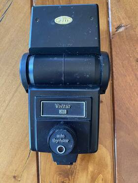 3254200 Vivitar 283 Auto Thyristor Shoe Mount Vintage Camera Flash