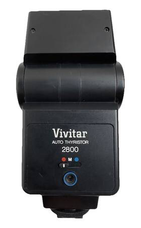 6053226 Vivitar Auto Thyristor 2800 Flash Unit Tested Working