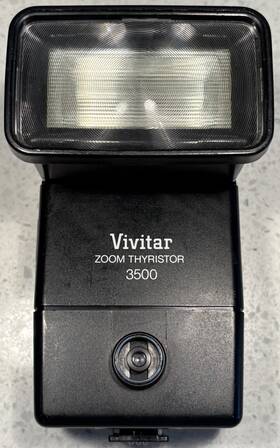 6054620 Vivitar Zoom Thyristor 3500 Universal Flash Tested Working 6054620 Vivitar Zoom Thyristor 3500 Universal Flash Tested Working