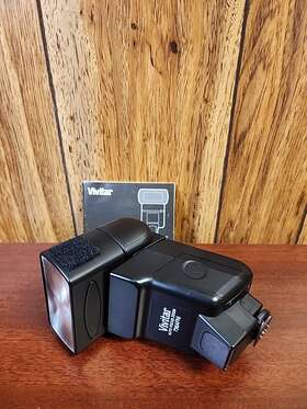 736afni Vivitar Auto Focus Zoom Flash For Nikon With Manual Tested Works