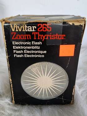 8044161 Vivitar Vtg 265 Electronic Flash Automatic Exposure Control In Original Box