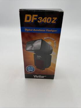 Df340zn Vivitar Df340z Digital Ttl Shoe Mount Flash For Nikon I-ttl. Open Box