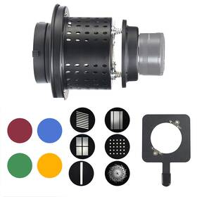 Qjt-2 Wellmaking Conical Snoot Bowens Mount Studio Lighting Accessory For Led Continuous Light