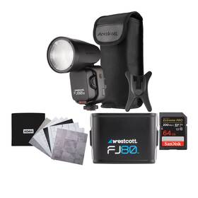 Awes4790k1 Westcott Fj80 Ii M Universal Touchscreen 80ws Speedlight With Mount Bundle