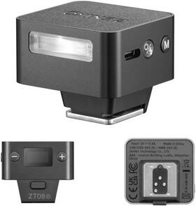 Zt08 Zeniko Ttl Camera Flash Light With Built-in Lithium Battery Black For Fuji
