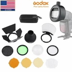 Us Godox AK-R1 Round Flash Head Accessories+adapter S-R2 Fr AD200PRO V860III. Fixed Price $56.00.