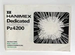Hanimex Pz 4200 Flashgun Instruction Manual Multi-language. Fixed Price $12.95.