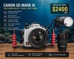 Ikelite DS161 Flash With Canon 5D Mark Iii, 135MM Lens, Underwater Housing. Fixed Price $2400.00.