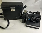 Vtg Polaroid Bundle Land Camera Prontol Black Leather Case- Kalimar Flash. Fixed Price $199.99.