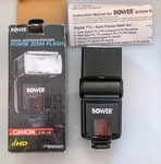 Bower SFD926C Power Zoom Flash For Canon Digital Camera Shoe Mount. Fixed Price $24.99.