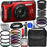 Om System Tough TG-7 Digital Camera (red) V110030RU000 12PC Accessory Bundle. Fixed Price $499.00.