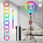 Zomei 10 Rgb Selfie Ring Light With 63 Extendable Tripod Stand , Led.... Fixed Price $51.99.