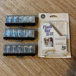 Lot 3 Ge Electric Flash Bar Ii For Polaroid SX-70 Instant Camera Used 80S Vtg. Fixed Price $12.00.