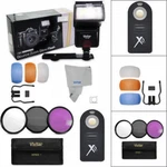 Pro Slave Flash Hd Filter Kit +remote For Nikon D5000 D7100 D610 D7200 D3100. Fixed Price $74.70.