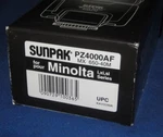 Sunpak Power Zoom Model PZ4000AF Flash For Minolta I,xi, Si Camera. Fixed Price $18.96.