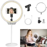 Zomei Vlogger Phone Beauty Led Ring Light With Mirror Adjustable Color Dimmable. Fixed Price $30.00.