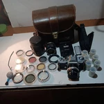 Nikkormat El Camera With 2 Lenses,filters,case And More, Japan. Fixed Price $145.00.
