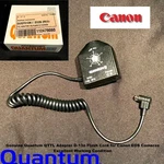 Quantum Instruments Qttl Adapter D-13N Flash Cord / For Canon. Fixed Price $70.95.