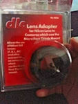 Dlc Adapter DL-0826 Nikon Lenses Mft Mount. Fixed Price $20.00.
