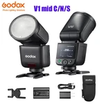 Godox V1 Mid C/n/s 55WS Ttl Li-ion Round Head Camera Flash For Canon Nikon Sony. Fixed Price $159.00.