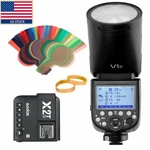 Us Godox V1-S Ttl 1/8000 Hss Round Head Flash SPEEDLITE+X2T-S Trigger For Sony. Fixed Price $263.00.