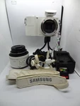 Samsung NX1000 Mirrorless Digital Camera Working W/ 20-50MM F/3.5-5.6. Fixed Price $260.00.