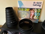 Profoto Snoot, Grid & Filter Holder Set With Gels. Fixed Price $200.00.