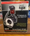 Phoenix Smart Flash With Macro Attachment RF46 - Open Box. Appears To Be Unused. Fixed Price $32.00.