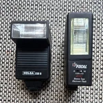 Holga 235 & Focal 400 Shoe Mount Bounce Auto Hot Strobe Flash Gn 22. Fixed Price $35.00.