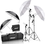 Emart 600W Photography Video Portrait Studio Day Light Umbrella Kit - New. Fixed Price $64.99.