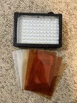 Litepanels Micro-pro 96 Led Photo/video Light 5.5" X 4" 2" + Filter Lenses. Fixed Price $44.44.