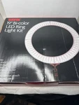 Sunpak Led 19" Bi-color Ring Light Kit Black Bag Stand & Adapter Cord. Fixed Price $39.98.