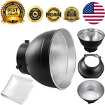 Professional 7" Bowens Mount Reflector With Silver Interior For Even Lighting. Fixed Price $24.02.