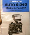 Chinon Auto S-240 Flash Instruction Manual Guide English. Fixed Price $17.26.