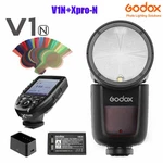 Godox V1-N Round Head Camera Flash Ttl 2.4G Hss Xpro-n Transmitter For Nikon. Fixed Price $273.00.