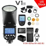Us Godox V1-N 2.4G Ttl Hss Camera Flash Speedlite AK-R1 Xpro-n Trigger For Nikon. Fixed Price $317.00.