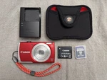Canon Powershot A2500 Hd 16MP Digital Camera Red Tested + Charger Sd Card Case. Fixed Price $149.99.